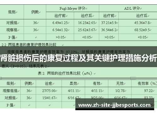 肾脏损伤后的康复过程及其关键护理措施分析